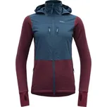 Dámská merino mikina / bunda Devold Heroy Hybrid JKT WMN beetroot/flood S
