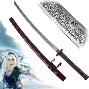 Sběratelství Fantasy katana "BABYDOLL - DARK" Sucker Punch ocelová replika ostrá!