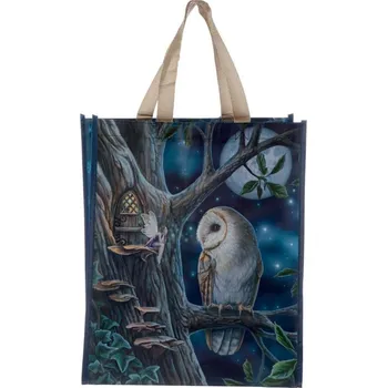 Nákupní taška Nákupní taška Pohádková sova a víla, design Lisa Parker