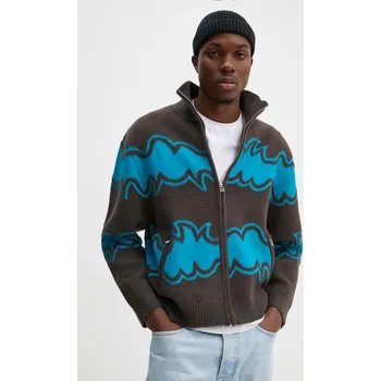 Dámský svetr Kardigan BLUEMARBLE SW37.KN18B24 hnědá 88X, vel. S