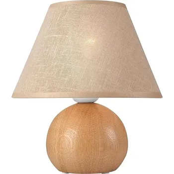 Žárovka Stolní lampa JUTA 1xE27/60W/230V dub/béžová