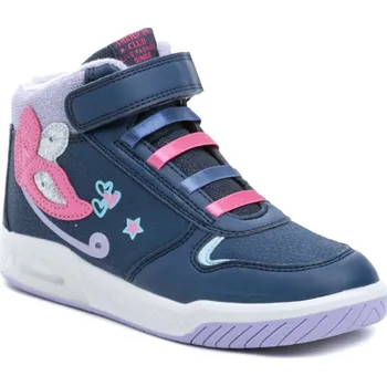 Chlapecké tenisky American Club ES161-24 modré dívčí zimní blikací boty EUR 34