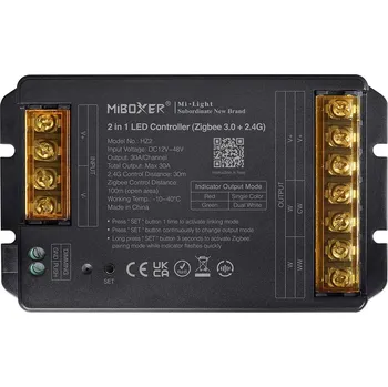 Příslušenství pro LED osvětlení ZIGBEE + RF Přijímač 30A 2v1 pro jednobarevné a CCT LED pásky - Mi-Light MiBoxer - - LED Solution - HZ2 - HZ2