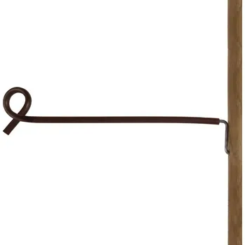 Ohradník Izolátor distanční PIGTAIL 40cm, hnědý