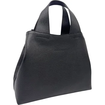 Kabelka Kožená kabelka Sofi dolaro Barva: Černá se zlatem