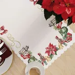 Vánoční ubrus - běhoun na stůl VÁNOČNÍ HVĚZDA 60x120 cm Mybesthome