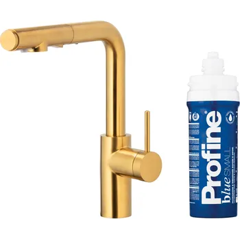 Vodovodní baterie KFA Armatura Duero kuchyňská baterie s filtrem stojící zlatá/staré zlato 6623-113-31