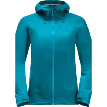 Dámská větrovka Modrá dámská sportovní bunda Jack Wolfskin Highest Peak 3l Jkt W 1115121-1395 Velikost: L