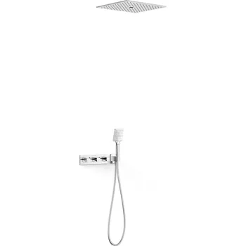 Sprchový set Tres B-System sprchová sada pod omítku s termostatem s dešťovou sprchou chrom 30725306