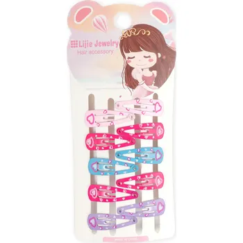 Malé sponečky do vlasů se srdíčkem, 10 ks