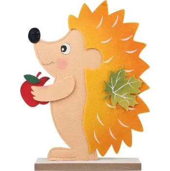 Filcový ježek stojící oranžový 30 cm