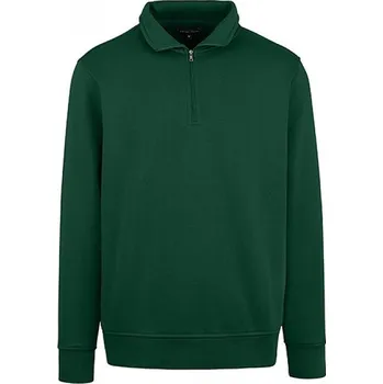 Pánská mikina HRM Měkká prémiová unisex mikina s krátkým zipem Barva: Zelená lahvová, Velikost: 6XL HRM904