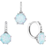 Bealio BEALIO Stříbrná souprava KULATÉ bílé 03-10134-2918