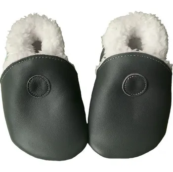 Dámská zdravotní obuv Hopi Hop Barefoot capáčky zimní antracit Velikost EU: 19, vnitřní délka: 115, vnitřní šířka: 65