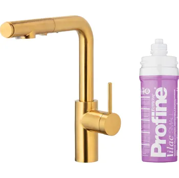 Vodovodní baterie KFA Armatura Duero kuchyňská baterie s filtrem stojící zlatá/staré zlato 6623-115-31