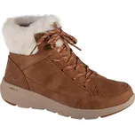 Hnědé dámské zimní kotníkové boty Skechers On-The-GO Glacial Ultra - Cozyly 144178-CSNT Velikost: 39