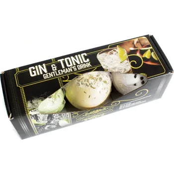 bomba do koupele Sada 3 Šumivých Bomb do Koupele - Gin & Tonic, 360 g