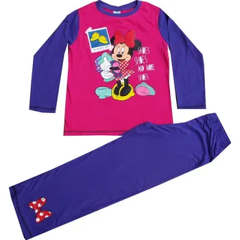 Dívčí oblečení xcena Minnie Mouse pyžama dívčí bavlna fialové Velikost: 3 roky