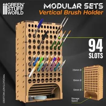 Modular Set - Vertical Brush Holder (Green Stuff World)