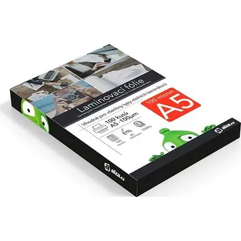 Laminovací fólie Alza A5/200 lesklé - balení 100 ks