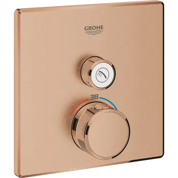 Vodovodní baterie Grohe Grohtherm SmartControl sprchová baterie pod omítku s termostatem Brushed Warm Sunset 29123DL0