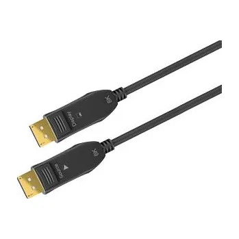 Audio kabel GOOBAY Kabel DisplayPort 2.0,HDCP 2.2,optický 10m černá