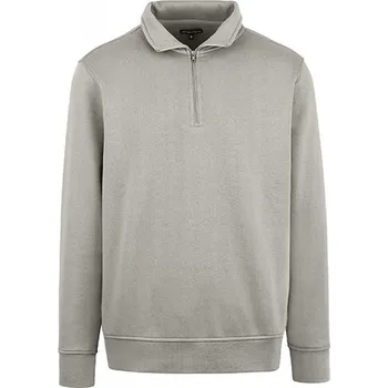 Pánská mikina HRM Měkká prémiová unisex mikina s krátkým zipem Barva: Světle béžová, Velikost: 5XL HRM904