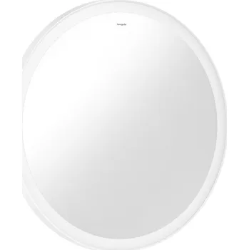 Zrcadlo Hansgrohe Xarita Lite S zrcadlo 70x70 cm kulatý s osvětlením s vyhřívací podložkou bílá 54979700