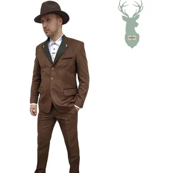 Pánský oblek HUBA oblek - hnědý (vel. 60-68) velikost: 62