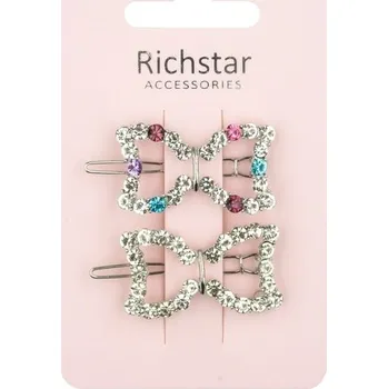 Sponka mašlička 4 cm 2 ks