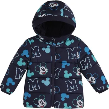 Character Pad Coat Mickey Blue 9-12 měsíců