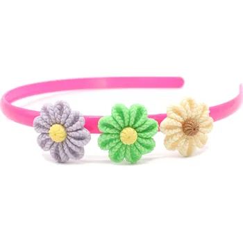 Čelenka Dětská čelenka s květinami Barva: růžová