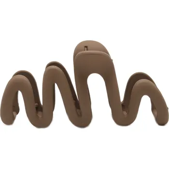 Plastový matný skřipec - vlnka Barva: středně hnědá