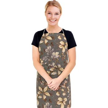 Kuchyňská zástěra Bellatex Kuchyňská zástěra EMA Šedá,Béžová,Hnědá