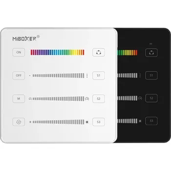 LED páska Mi-Light RF Nástěnný dálkový ovladač pro RGB a RGBW digitální LED pásky - Černá - LED Solution - B6-B - B6-B