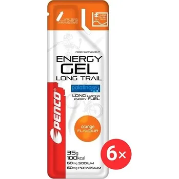 Energetický nápoj Penco Energy gel LONG TRAIL 6 x 35 g, pomeranč