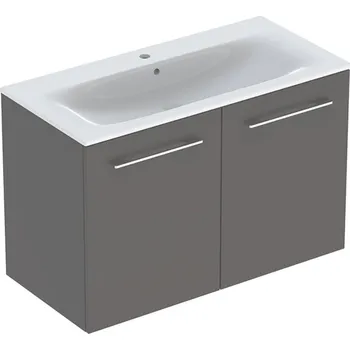 Koupelnový nábytek Geberit Selnova Square umyvadla se skříňkou 100 cm grafit 501.261.00.1