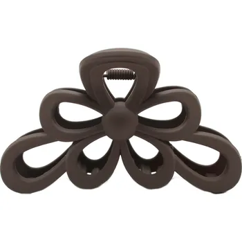 Skřipec na vlasy s květem Barva: tmavě hnědá