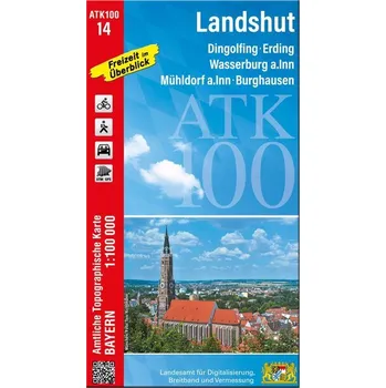 ATK100-14 Landshut (Amtliche Topographische Karte 1:100000) - Landesamt für Digitalisierung, Breitband und Vermessung