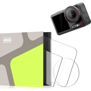 Ochranná fólie na displej fotoaparátu Tempered Glass Protector pro DJI Osmo Action 5 Pro (voděodolné + mrazuvzdorné)
