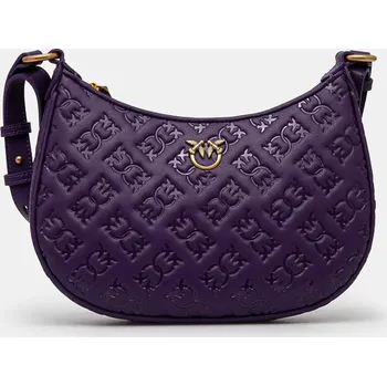 Kožená kabelka Pinko fialová barva, 102790 A1YB 102790.A1YB 49X, vel. ONE SIZE