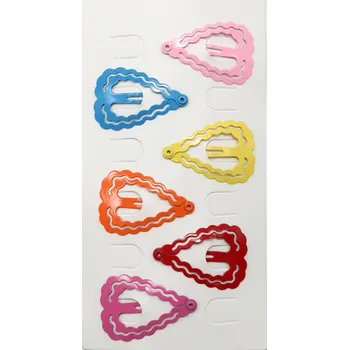 Dětské sponky - srdíčka, 6 ks