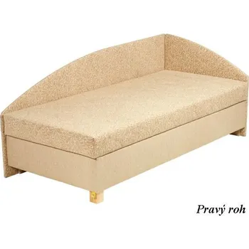 Postel Postel zvýšená s čely Roman 90cm pravá Béžová