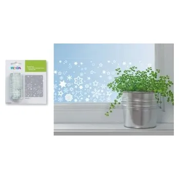 Lepicí páska Ozdobná okenní páska 7,6cm x 2m - hvězdy