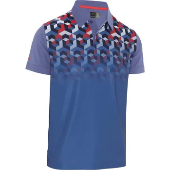 CALLAWAY Ombre 3D Chev Geo pánské tričko modré Velikost oblečení: M + Dárková krabička týček