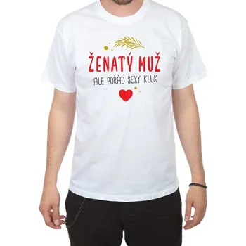 Pánské tričko Tričko - Ženatý muž - bílé - M