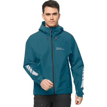Pánská větrovka Modrá pánská lehká turistická bunda Jack Wolfskin Morobbia 2l Jkt M 1115511-4133 Velikost: XL
