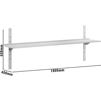 Mraznička G.Gastro Nástěnné police ECO - 1,8 m - s 1 policí