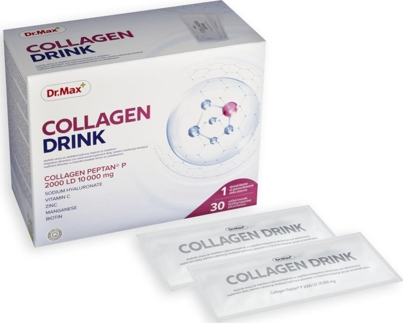 foto Kloubní výživa Dr. Max Collagen Drink 10000 mg 30 sáčků citrón/limetka