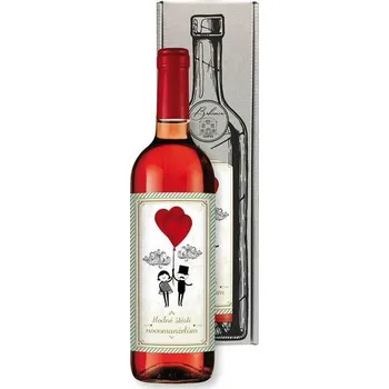 metr Dárkové víno svatební červené